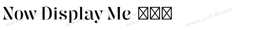 Now Display Me字体转换 Now Display Me字体转换
